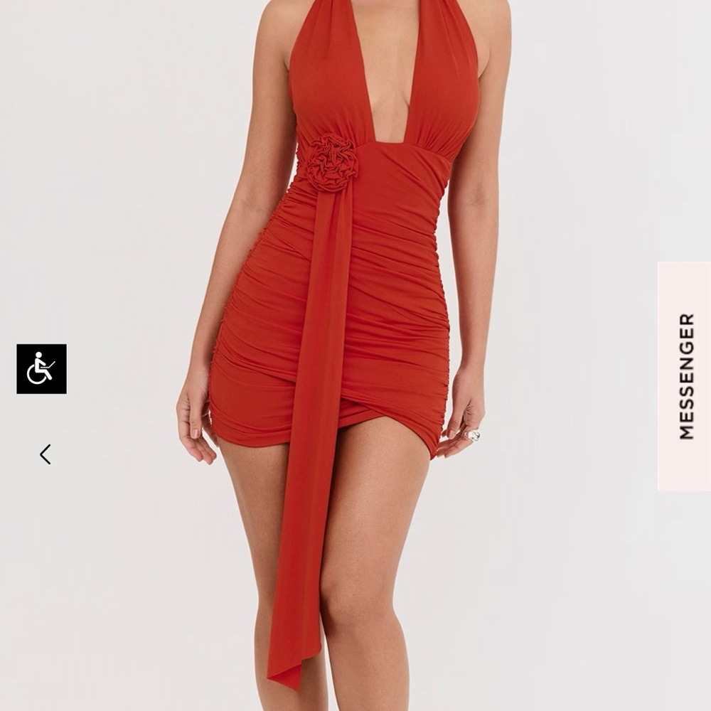 House of CB (Mistress Rocks) Red Halter Dress